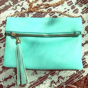 🍡Mint Green Leather Crossbody Purse